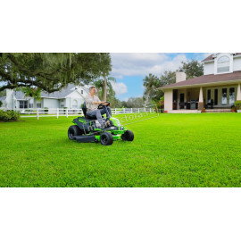 Садовый минирайдер аккумуляторный Greenworks GC82LT107 с 6 АКБ 5 А/ч и ЗУ двойное 3 шт