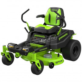 Садовый райдер аккумуляторный Greenworks GC82ZT107 аккумуляторный без АКБ и ЗУ