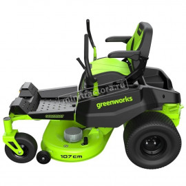 Садовый райдер аккумуляторный Greenworks GC82ZT107 аккумуляторный без АКБ и ЗУ