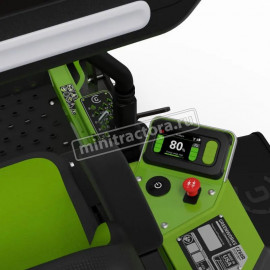 Садовый райдер Greenworks ZTC152 аккумуляторный с нулевым радиусом разворота