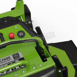 Садовый минирайдер Greenworks ZTCS92 аккумуляторный с нулевым радиусом разворота