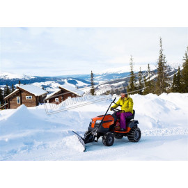 Снегоуборочный трактор Husqvarna TS 342 + снегоотвал