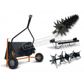 Прицепная многофункциональная платформа Agri-Fab SmartLink для установки граблей для мха и аэратора