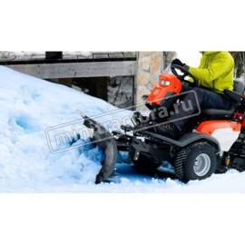 Снегоуборочный отвал с изменяемой геометрией Husqvarna для райдера R422Ts AWD (накладка в комплекте)