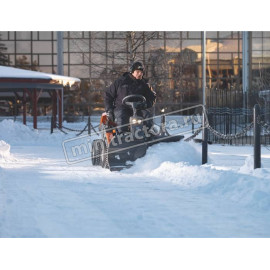 Снегоуборочный отвал с изменяемой геометрией Husqvarna для райдера R422Ts AWD (накладка в комплекте)