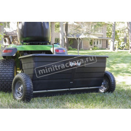 Разбрасыватель удобрений и песка MTD 64 л (80 кг) ширина разброса 300-365 см для всех садовых минитракторов